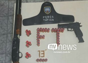 Quatro pessoas são presas e uma espingarda é apreendida em Jaguaré ES