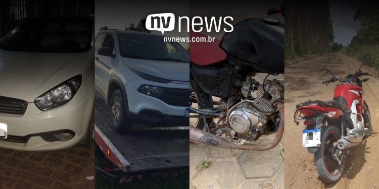 Quatro veículos com restrições de furto/roubo são recuperados pela PM do 2º Batalhão