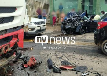VÍDEO | Mãe e dois filhos ficam feridos em acidente na Região Serrana do ES