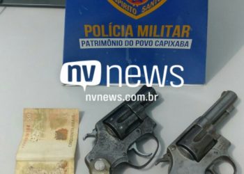Homem é apreendido com duas armas de fogo durante blitz na ES 130 em Pinheiros