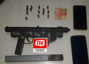 Submetralhadora e munições são apreendidas em Conceição da Barra