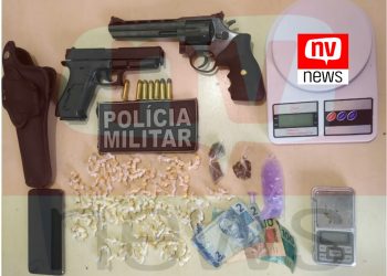 Exclusivo: Polícia militar apreende armas munições e drogas em Guriri