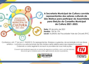 Conselho de Cultura de São Mateus realizará eleição para escolha de seus membros