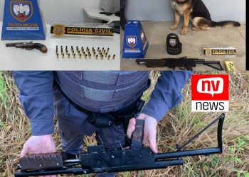 OPERAÇÃO SENTINELA VII – PM apreende armas no bairro Alvorada em Nova Venécia