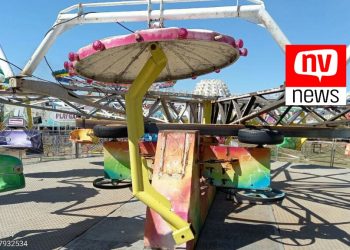 Adolescentes ficam feridas após caírem de brinquedo em parque de Nova Venécia