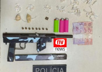 PM apreende trio com 185 pedras de crack e submetralhadora em Conceição da Barra