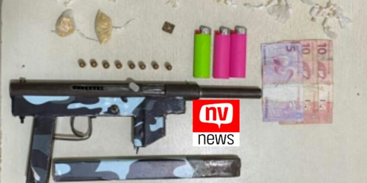 PM apreende trio com 185 pedras de crack e submetralhadora em Conceição da Barra