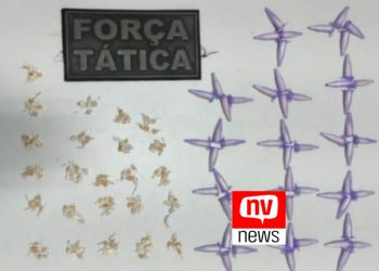 PM apreende  120 pedras de crack e 56 pinos de cocaína  em Conceição da Barra