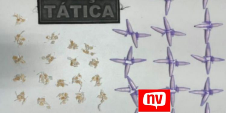 PM apreende  120 pedras de crack e 56 pinos de cocaína  em Conceição da Barra