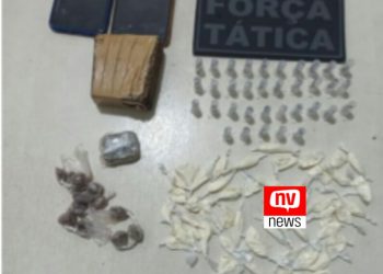 Criminosos são presos com maconha, pinos de haxixe e cocaína em Conceição da Barra