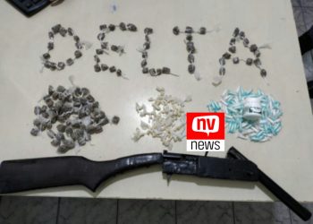 PM apreende espingarda, cocaína, crack, maconha e ácido bórico no bairro Seac em São Mateus