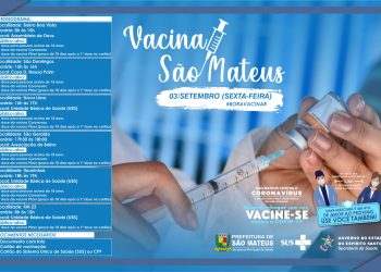 São Mateus contra Covid: Confira o cronograma de vacinação para essa sexta (03)