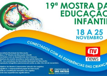 Começa nesta quinta-feira (18) a 19ª  Mostra da Educação Infantil em São Mateus