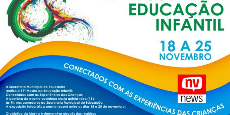 Começa nesta quinta-feira (18) a 19ª  Mostra da Educação Infantil em São Mateus