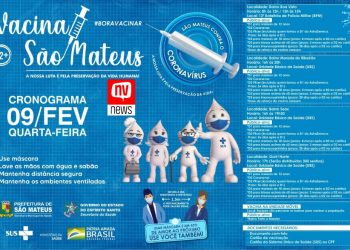 Nesta quarta-feira (09), tem vacinação contra o Covid em horário estendido nos bairros Seac, Morada do Ribeirão e Guriri Norte