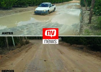 Secretaria de Transportes de Jaguaré realiza intervenção em estradas do interior