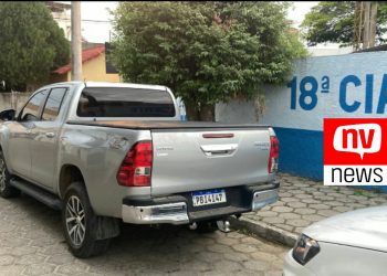 Policiais da 18ª Cia Independente recuperam em Jaguaré Hilux que havia sido roubada em Guriri