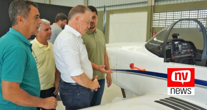 Governador do Estado  e o prefeito de Jaguaré Marcos Guerra visitam fábrica da Sling em Jaguaré