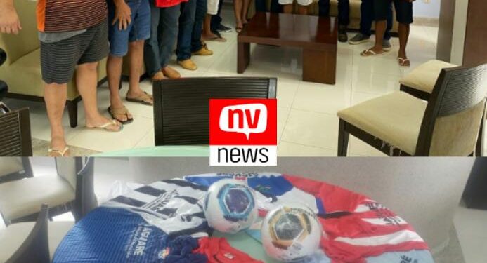 Prefeito Marcos Guerra e Secretário Wellington Moro entregam material esportivo para equipes da 2ª Divisão em Jaguaré