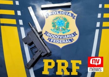 Motorista é preso com submetralhadora de fabricação caseira em Linhares