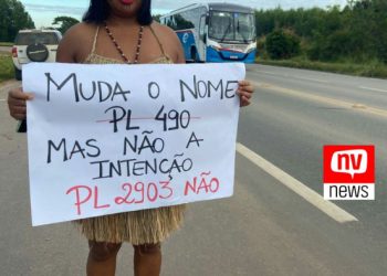Manifestação de indígenas fecha vias no interior do ES
