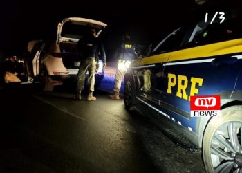 Linhares: PRF prende jovem com carro roubado após perseguição de 95 km