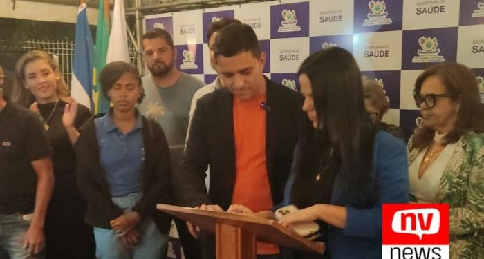 Prefeito Tiago Rocha assina ordem de serviço para a construção da Unidade de Saúde do Bairro João Colombi em São Gabriel da Palha