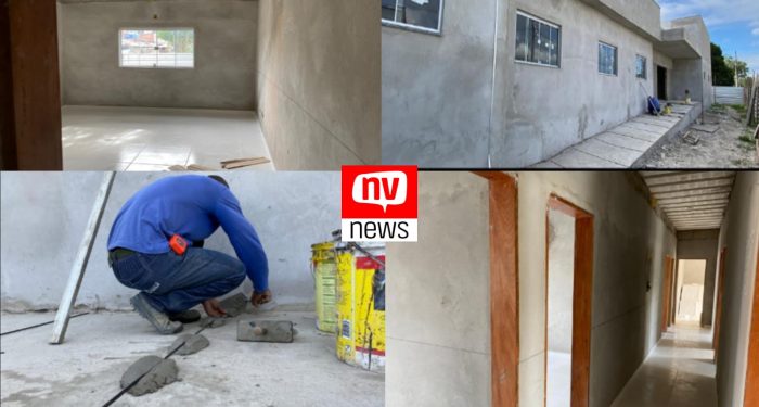 Obra da construção do Cras em Jaguaré está em fase de acabamento