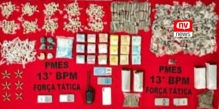 Prejuízo no tráfico: PM faz grande apreensão de drogas e dinheiro e prende mulher no bairro Porto em São Mateus