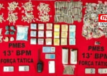 Prejuízo no tráfico: PM faz grande apreensão de drogas e dinheiro e prende mulher no bairro Porto em São Mateus