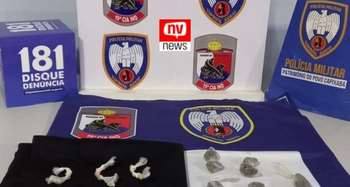 PM e PC apreendem drogas, um menor e prende um maior por tráfico de drogas em Pinheiros