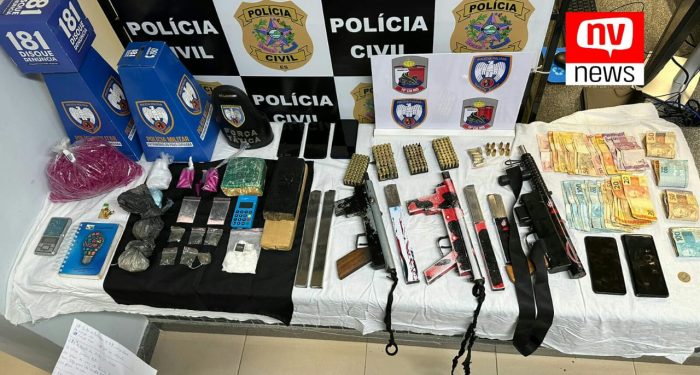 Vídeo: Operação conjunta da PM e PC apreende de drogas, armas, munições, dinheiro e prende quatro traficantes em Ponto Belo