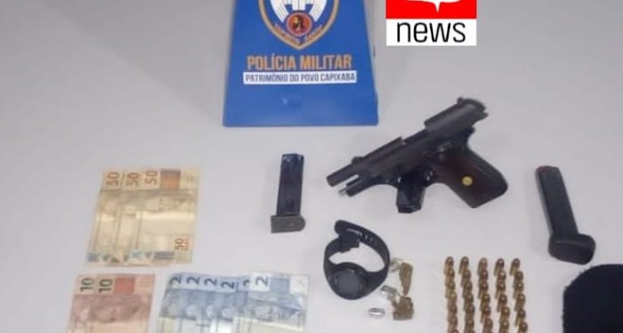 PM prende dois homens por porte ilegal de arma de fogo em Ponto Belo