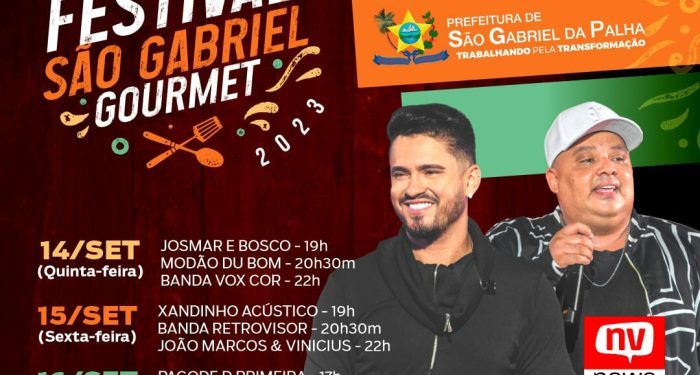 Segunda edição do Festival São Gabriel Gourmet acontece amanhã