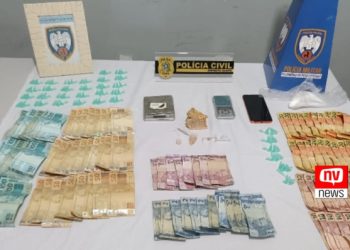 Operação conjunta PM/PC resulta em detenções e apreensões de drogas na região de Mucurici