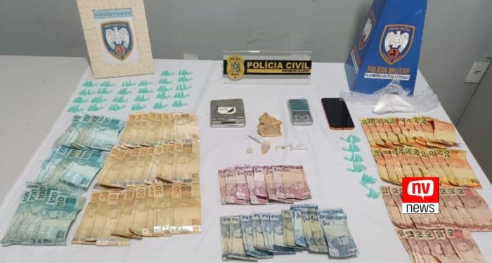 Operação conjunta PM/PC resulta em detenções e apreensões de drogas na região de Mucurici