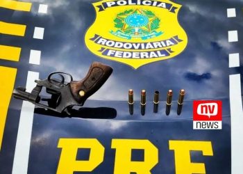 PRF prende homem por porte ilegal de arma de fogo e crime de trânsito em Pedro Canário