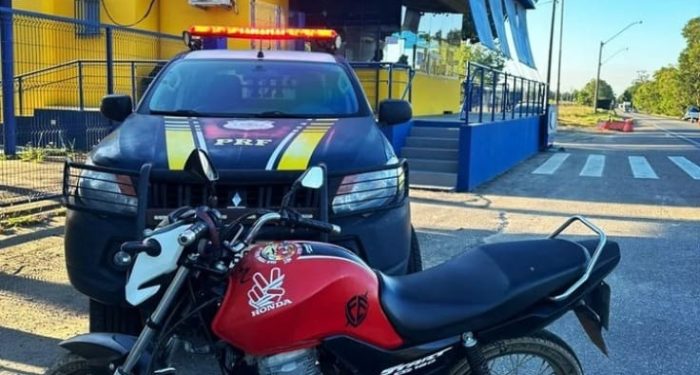 PRF recupera em São Mateus motocicleta roubada em Linhares em janeiro de 2023