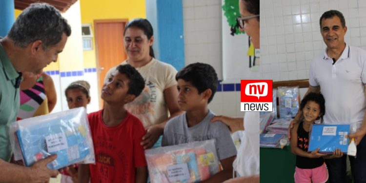 Com entrega de kits escolares Prefeitura de Jaguaré é destaque no norte do Estado