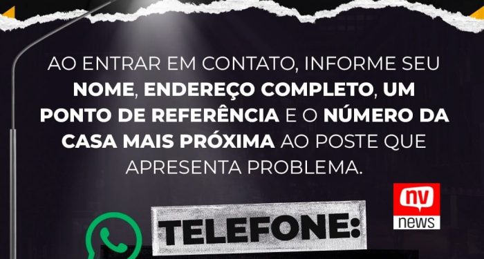 Fácil de resolver: Jaguaré orienta sobre número para manutenção da iluminação pública