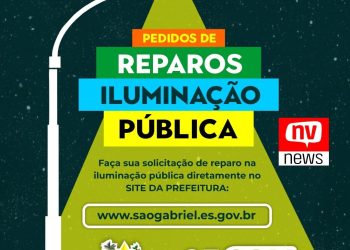 São Gabriel da Palha: Pedidos de reparos em iluminação pública podem ser feitos pelo site da prefeitura