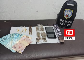 Homem é preso com crack, maconha, munição e dinheiro em Nova Venécia