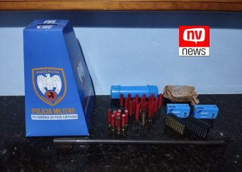 Flagrante de posse ilegal de armas em Vila Pavão/ES: suspeito foge, mas material é apreendido”