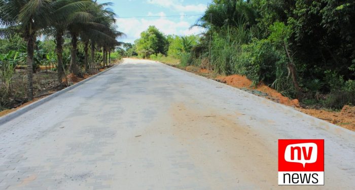 Prefeitura de Jaguaré finaliza pavimentação na estrada do Caximbal