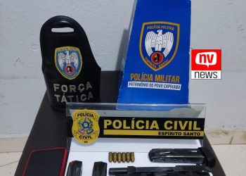 Policiais militares cumprem mandados e apreendem arma de fogo em São Gabriel da Palha