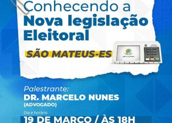 Desvendando as Novidades: Câmara Municipal de São Mateus realizará palestra sobre a Nova Legislação Eleitoral para as Eleições de 2024