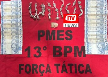 Mulher é presa em flagrante em bar por tráfico de drogas em Conceição da Barra