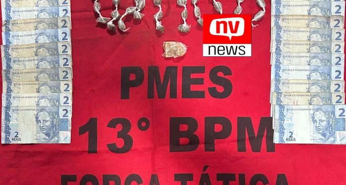 Mulher é presa em flagrante em bar por tráfico de drogas em Conceição da Barra