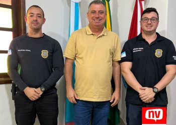 Prefeito de Vila Valério recebe primeiro delegado titular da Polícia Civil do município