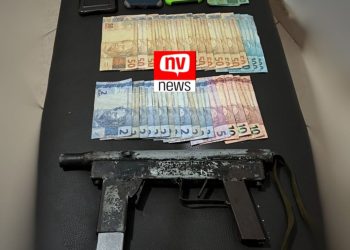 PC e PM apreendem submetralhadora, menor, drogas e predem duas pessoas durante operação em São Gabriel da Palha